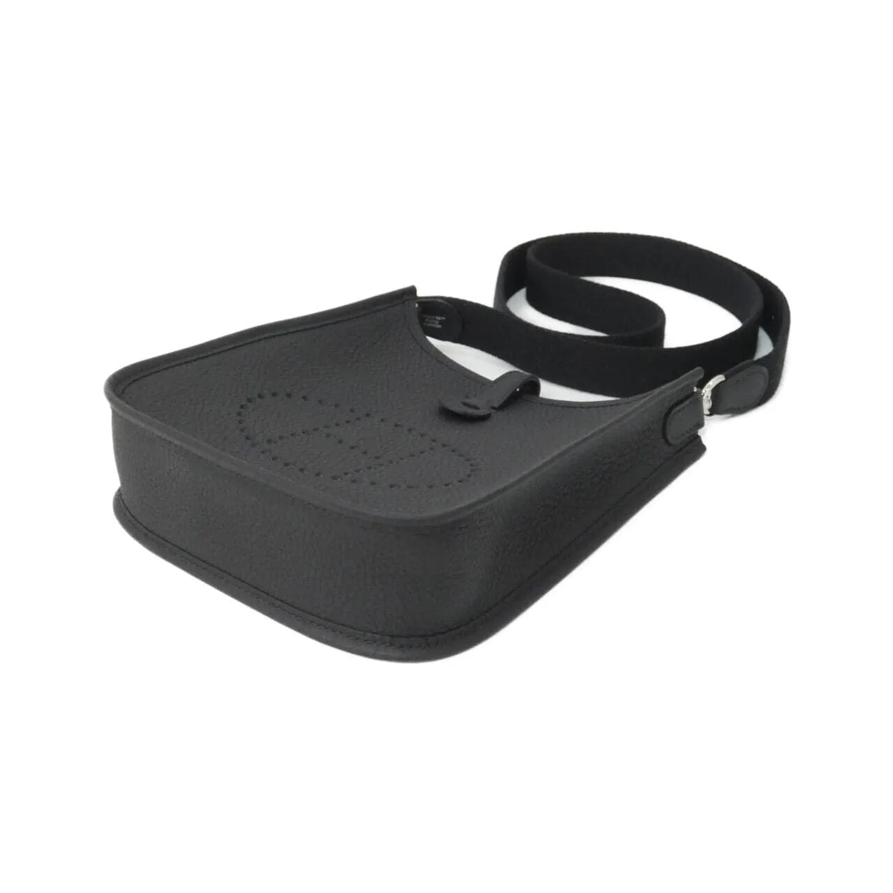 HERMES Evelyne 069426CK Shoulder Clemence 黑色 Clemence 皮 未使用品 - 縮圖 3