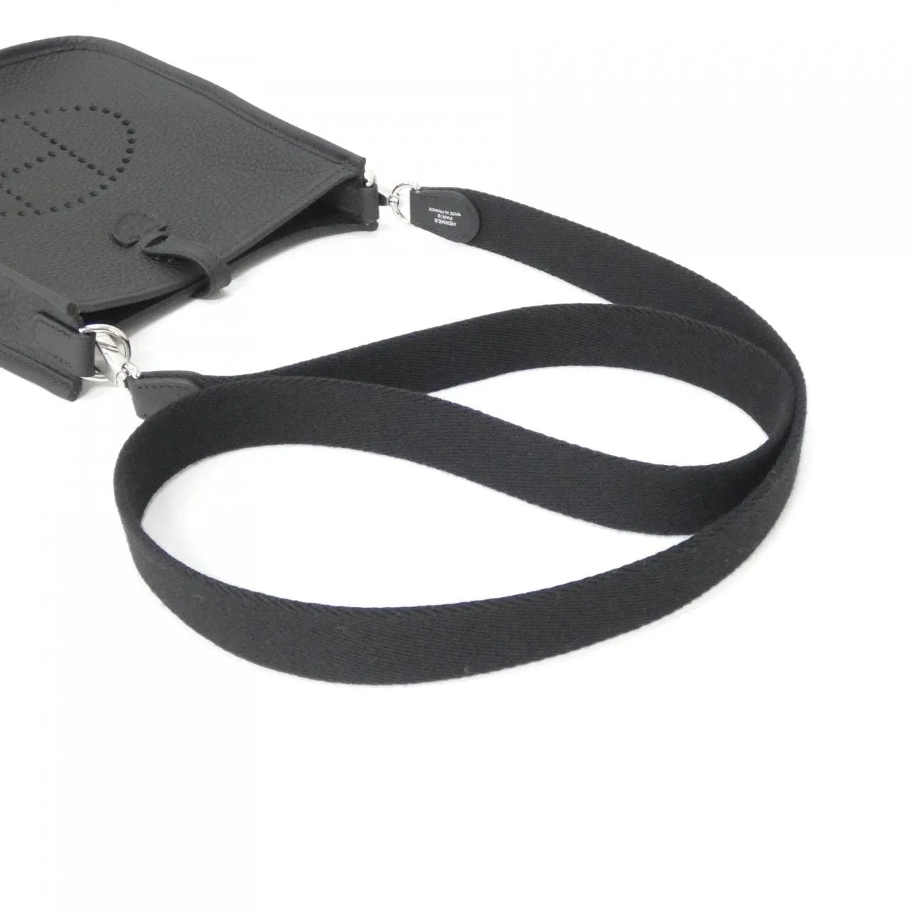 HERMES Evelyne 069426CK Shoulder Clemence 黑色 Clemence 皮 未使用品 - 縮圖 4