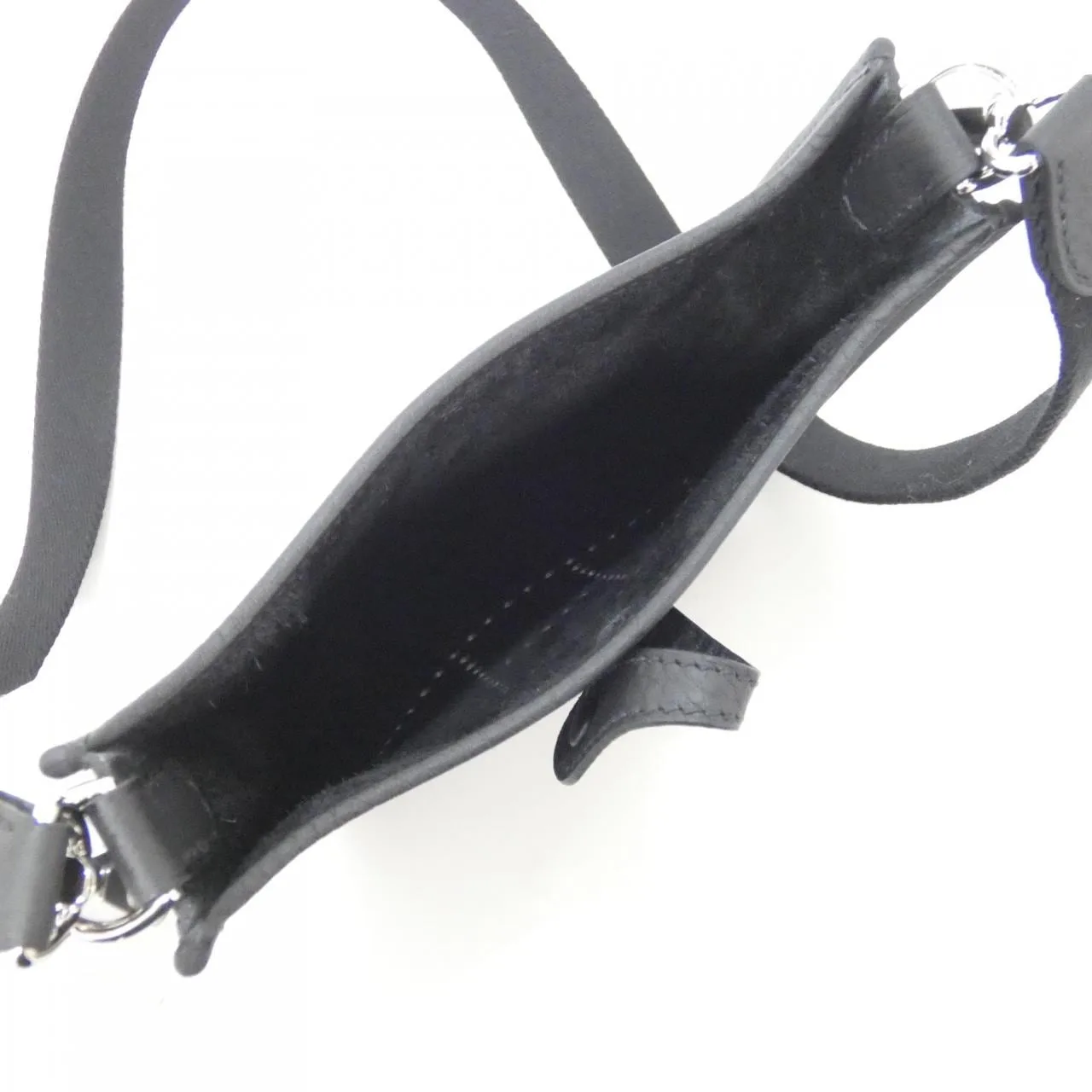 HERMES Evelyne 069426CK Shoulder Clemence 黑色 Clemence 皮 未使用品 - 縮圖 5