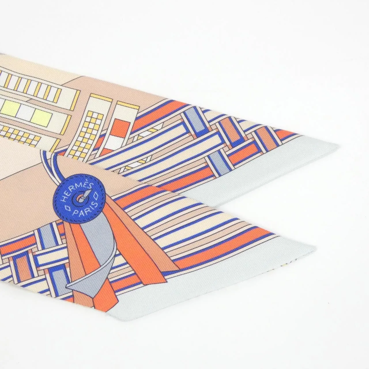 HERMES 062849S Scarf 黑色 中古品A - 縮圖 2