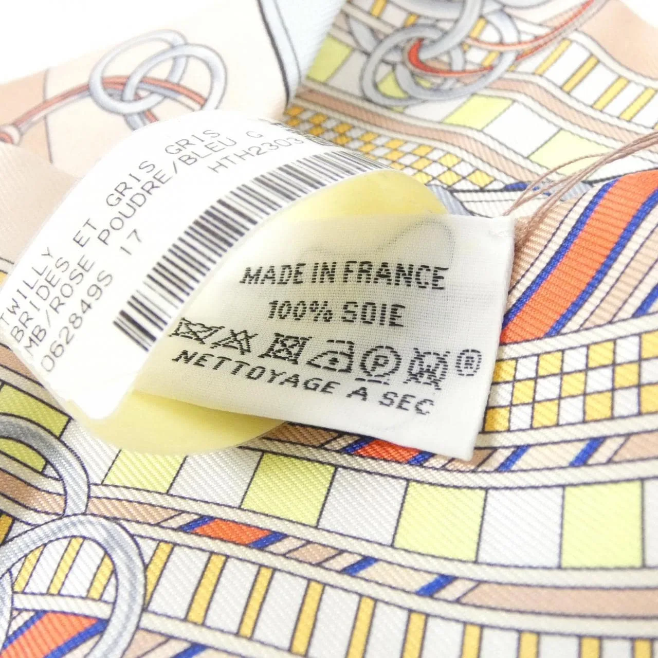 HERMES 062849S Scarf 黑色 中古品A - 縮圖 3