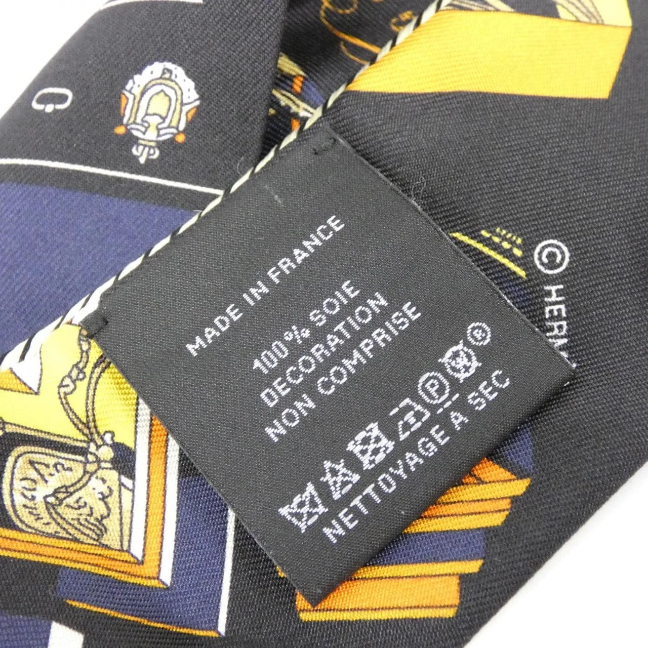 HERMES 853932S Scarf Black Rank A - Thumbnail 3