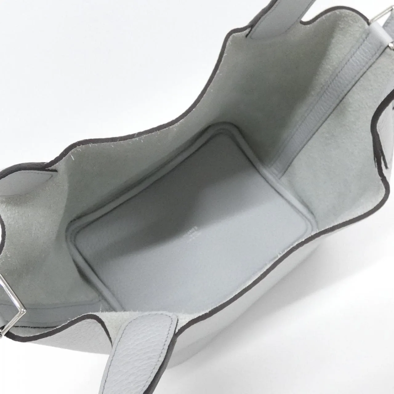 HERMES Picotin 056289CK Handbag Clemence Blue Clemence Leather Rank A - Thumbnail 5