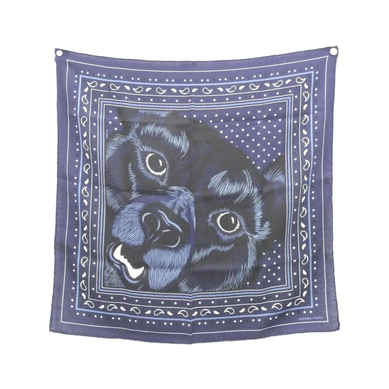 HERMES Scarf Black