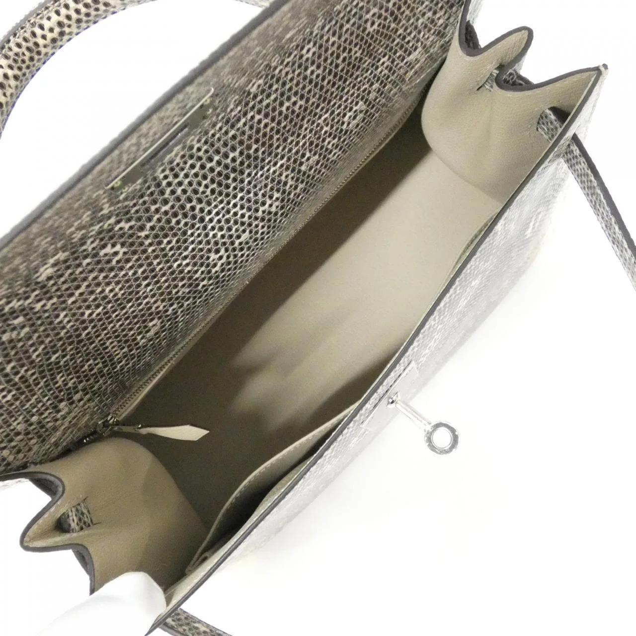 HERMES Kelly 078977CK Handbag Black Rank A - Thumbnail 6