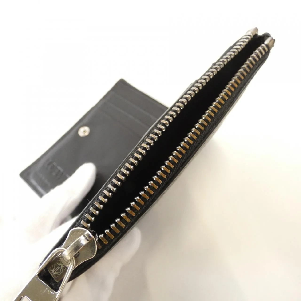 LOEWE Puzzle C510W73X08 Wallet 黑色 中古品B - 縮圖 6