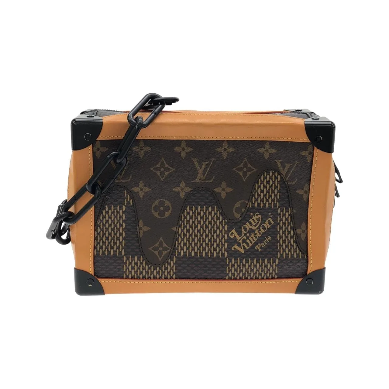LOUIS VUITTON Soft Trunk N40381 Shoulder Damier Black