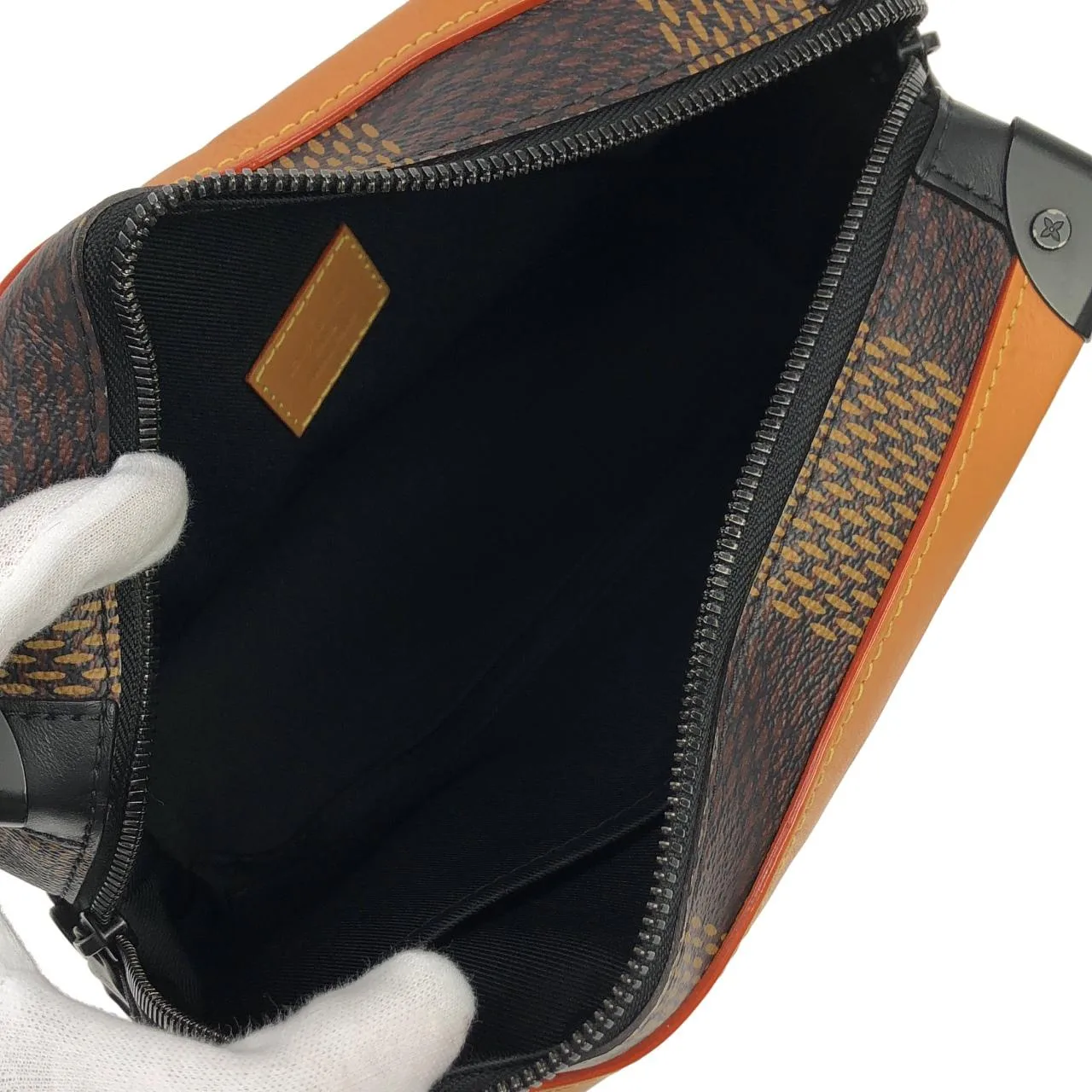 LOUIS VUITTON Soft Trunk N40381 Shoulder Damier 黑色 Damier 中古品A - 縮圖 7