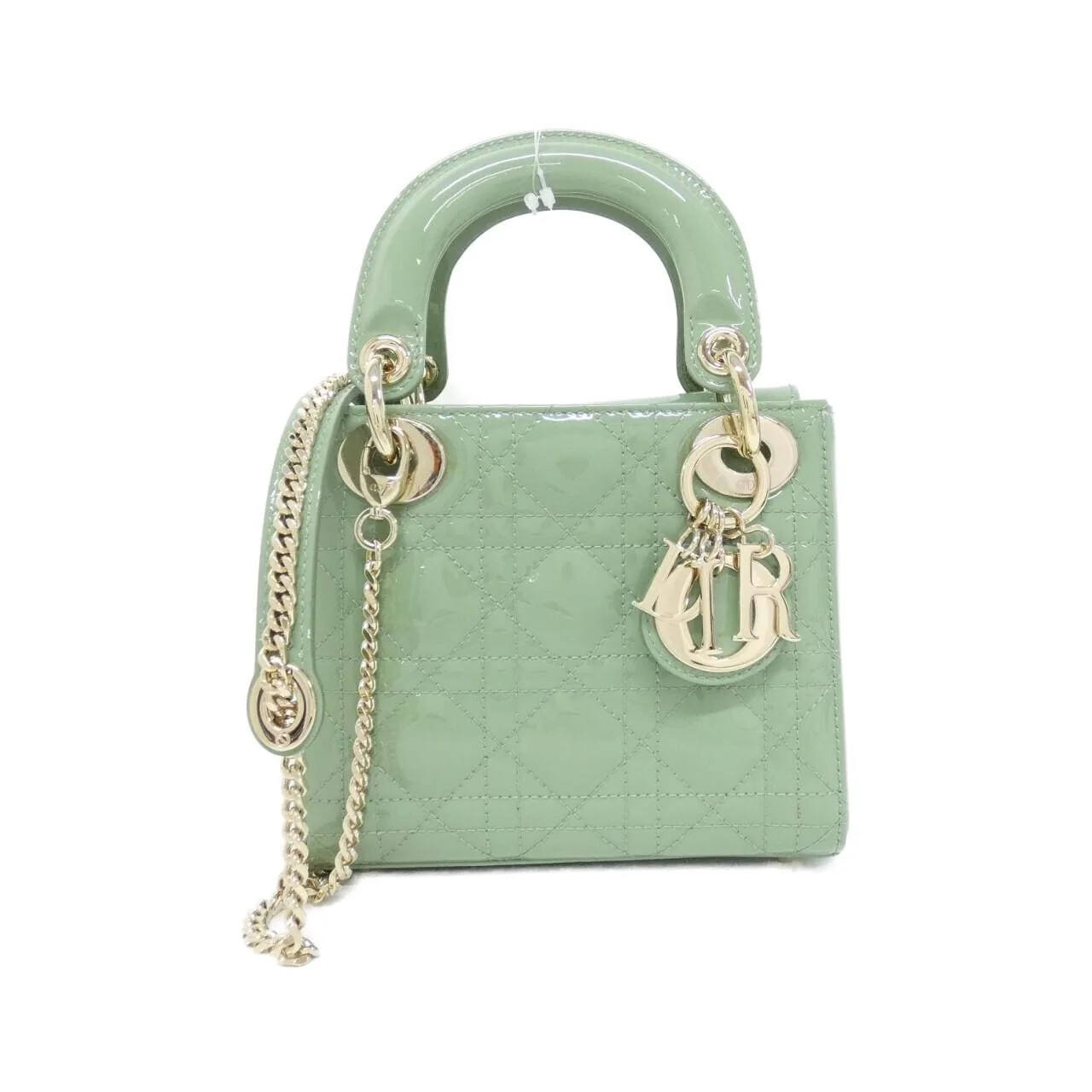 DIOR Lady Dior M0505OWCB Handbag Patent Leather Black