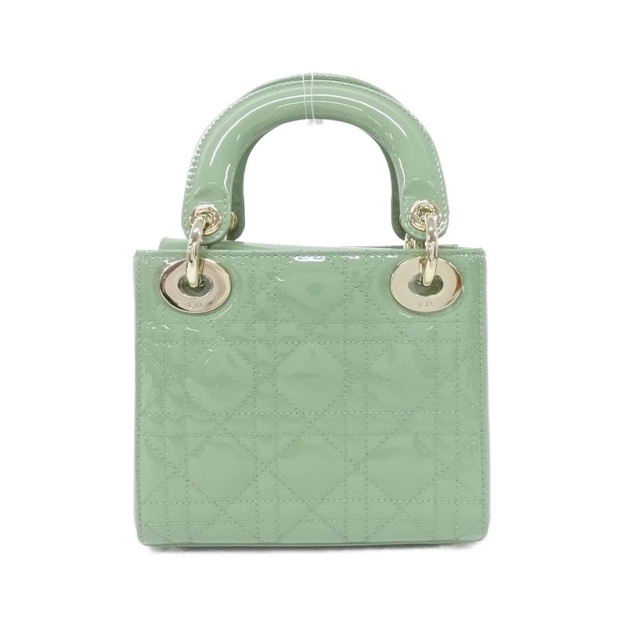 DIOR Lady Dior M0505OWCB Handbag Patent Leather 黑色 漆皮 中古品A - 縮圖 2