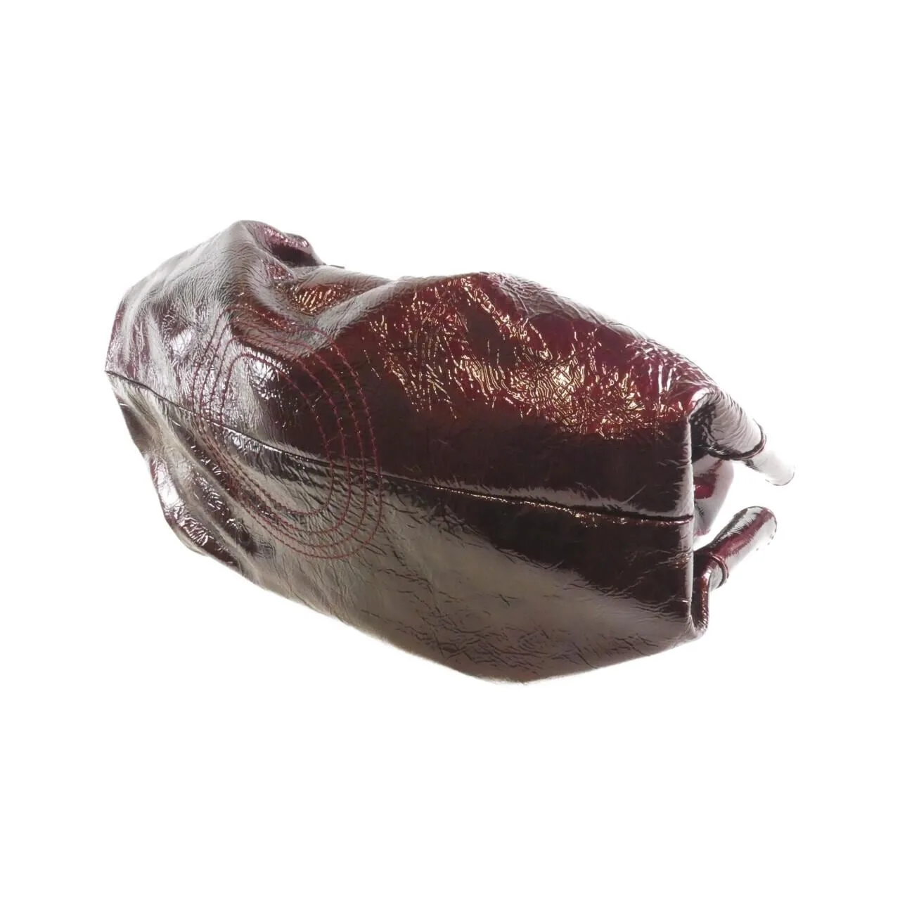 LOEWE 309 20 105 Handbag Patent Leather 黑色 漆皮 中古品B - 縮圖 3