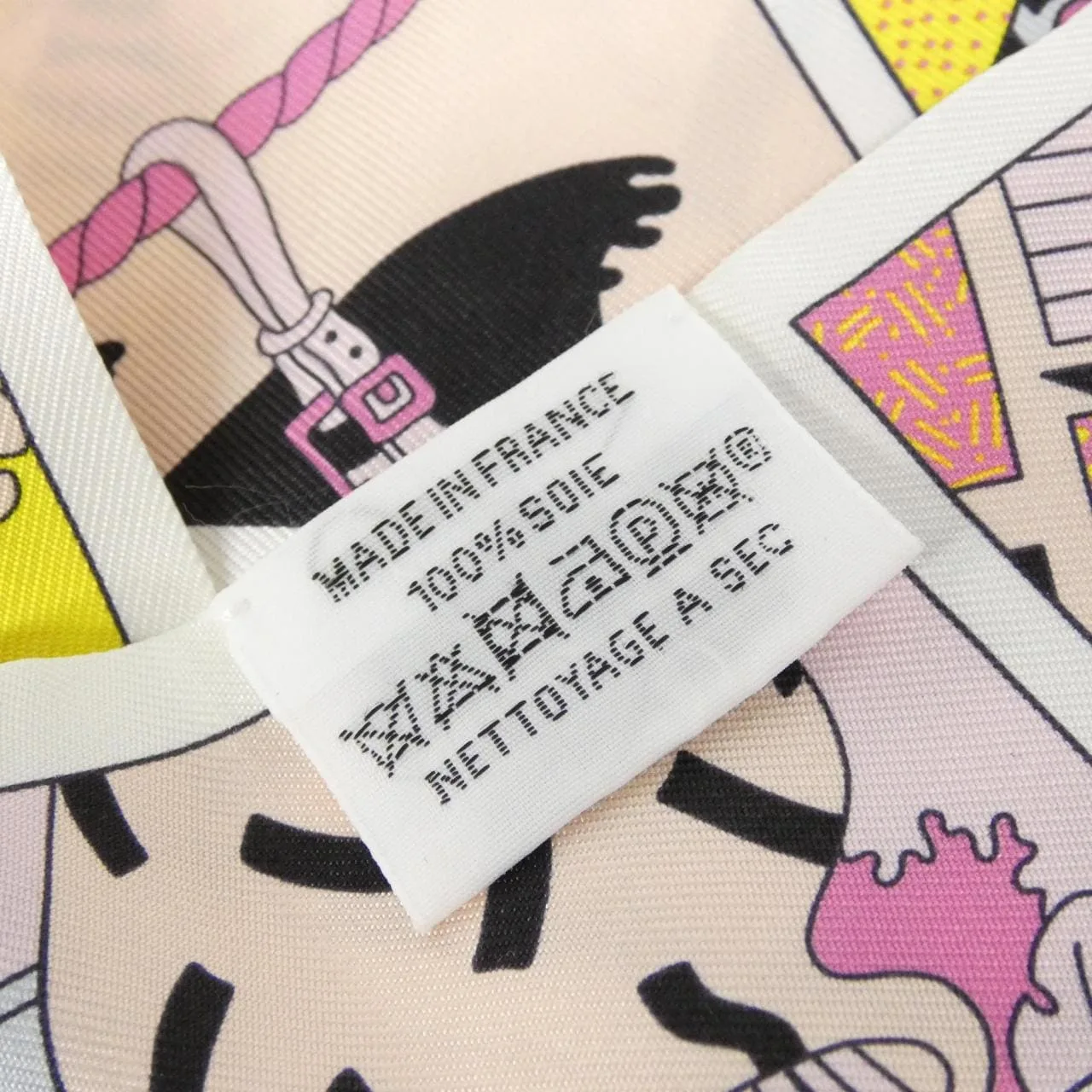 HERMES 063975S Scarf 黑色 中古品A - 縮圖 4