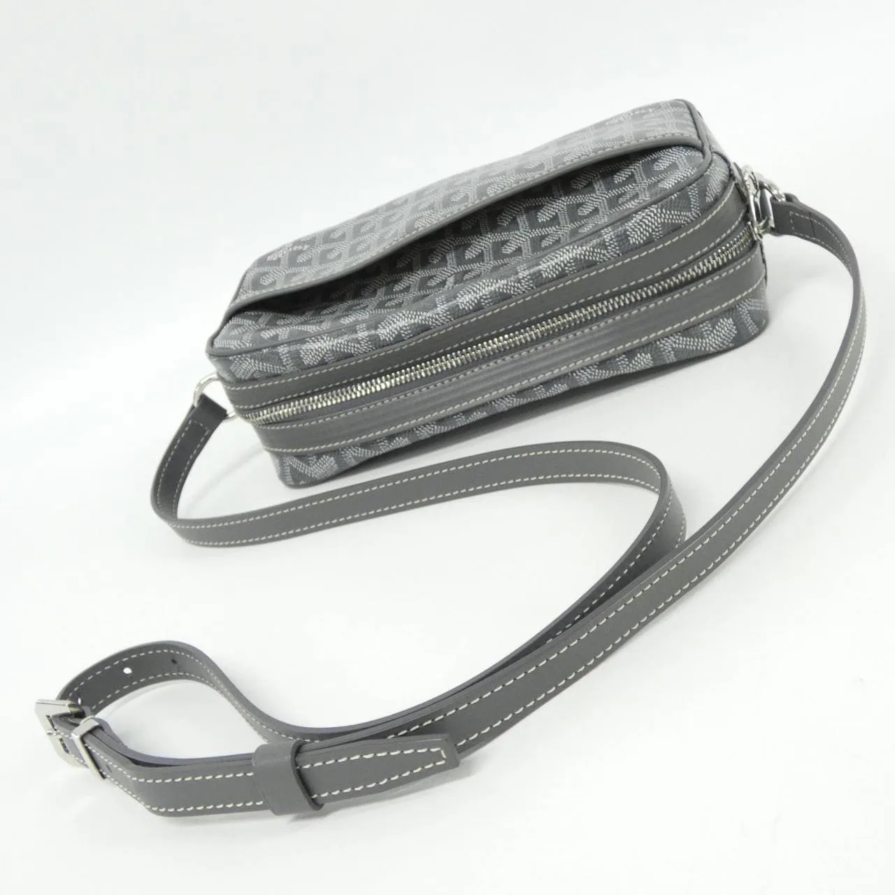 GOYARD AMA CAPVERT Shoulder Canvas 黑色 帆布 中古品A - 縮圖 6