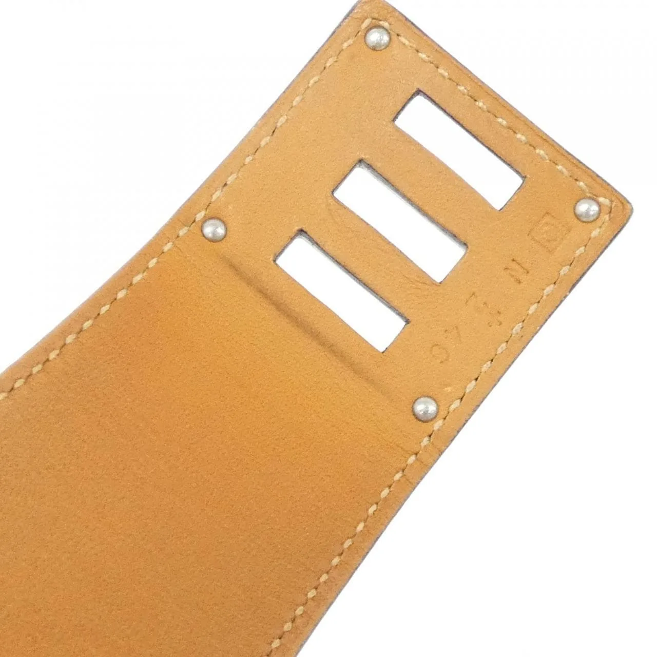 HERMES Kelly 072929CK Accessories Swift Black Swift Leather Rank A - Thumbnail 3