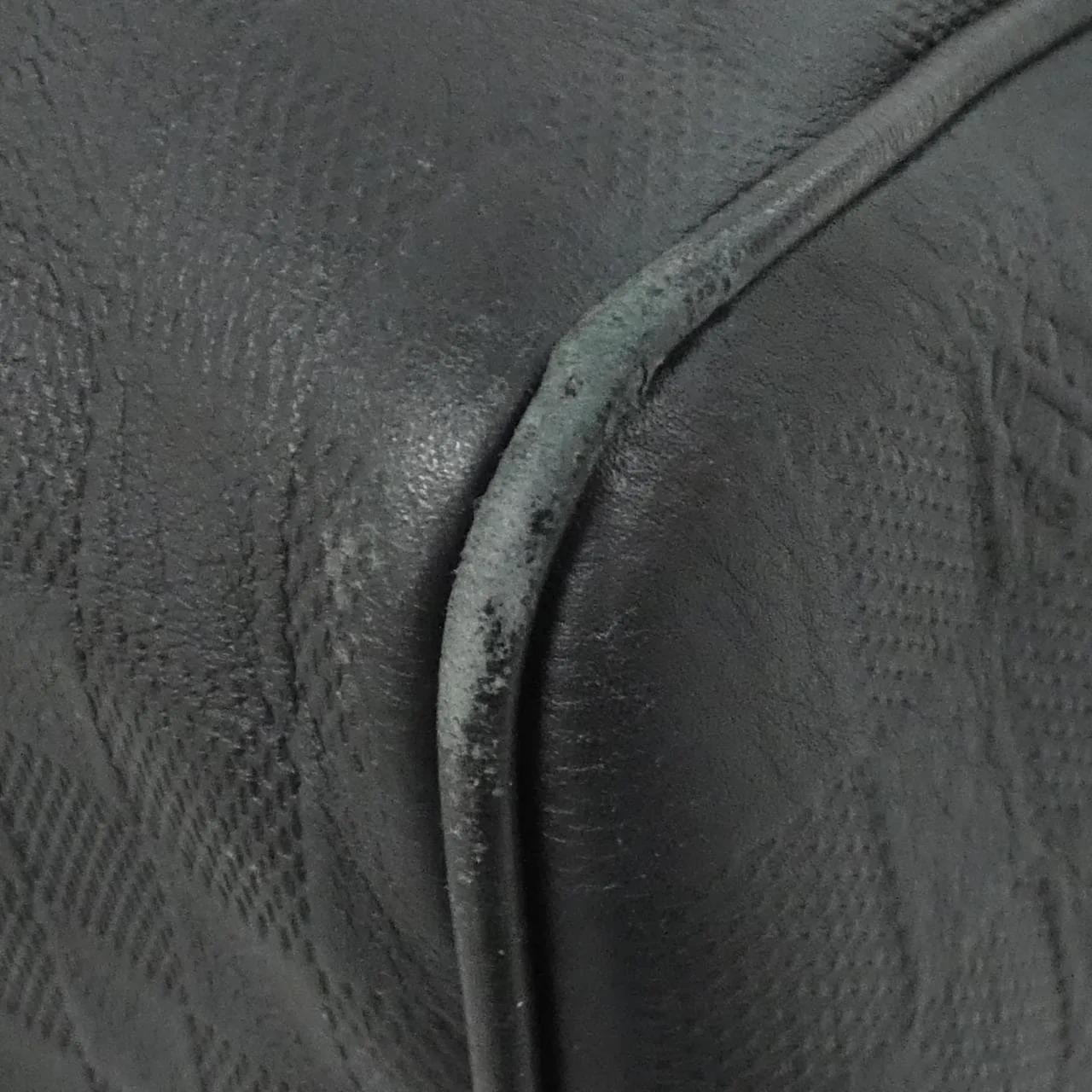 LOUIS VUITTON Keepall N41145 Boston Damier 黑色 Damier 中古品B - 縮圖 2