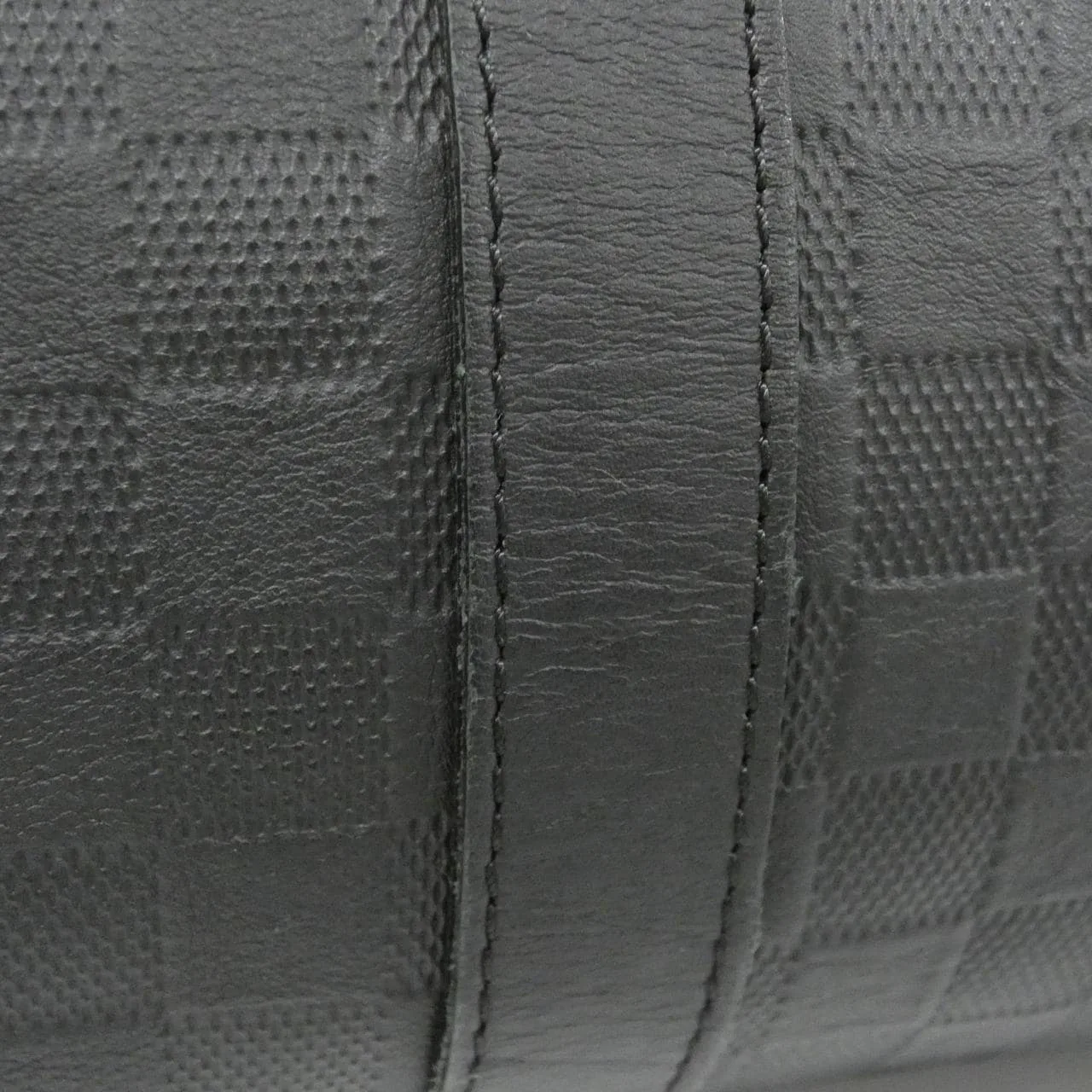 LOUIS VUITTON Keepall N41145 Boston Damier 黑色 Damier 中古品B - 縮圖 5