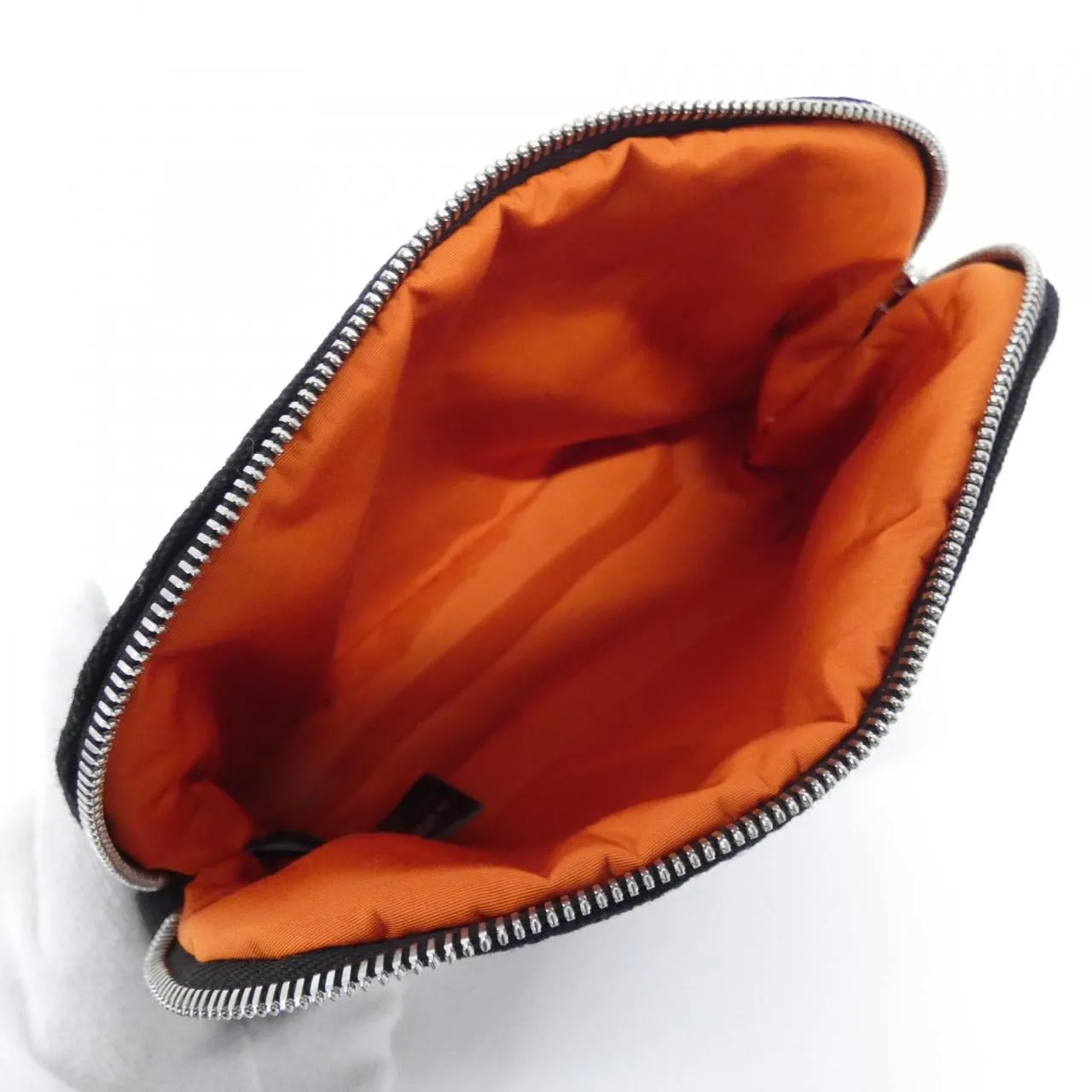 HERMES Bolide 103773M Pouch Canvas Black Canvas Rank A - Thumbnail 4