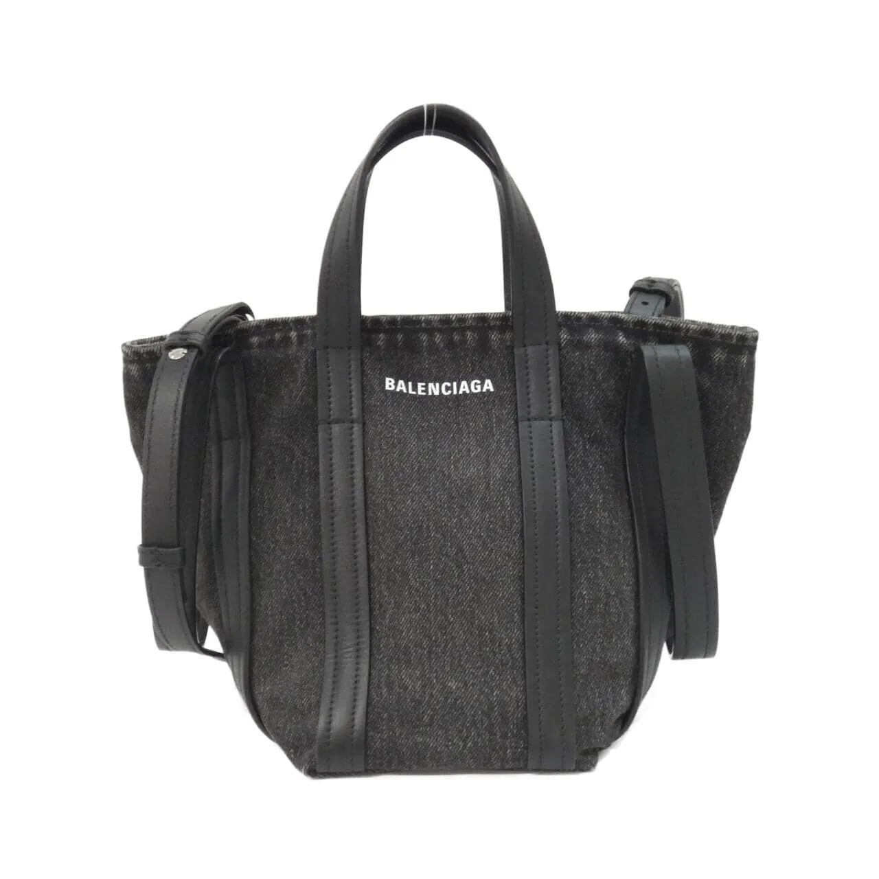 BALENCIAGA Everyday 672793 2AARG Tote Denim Black