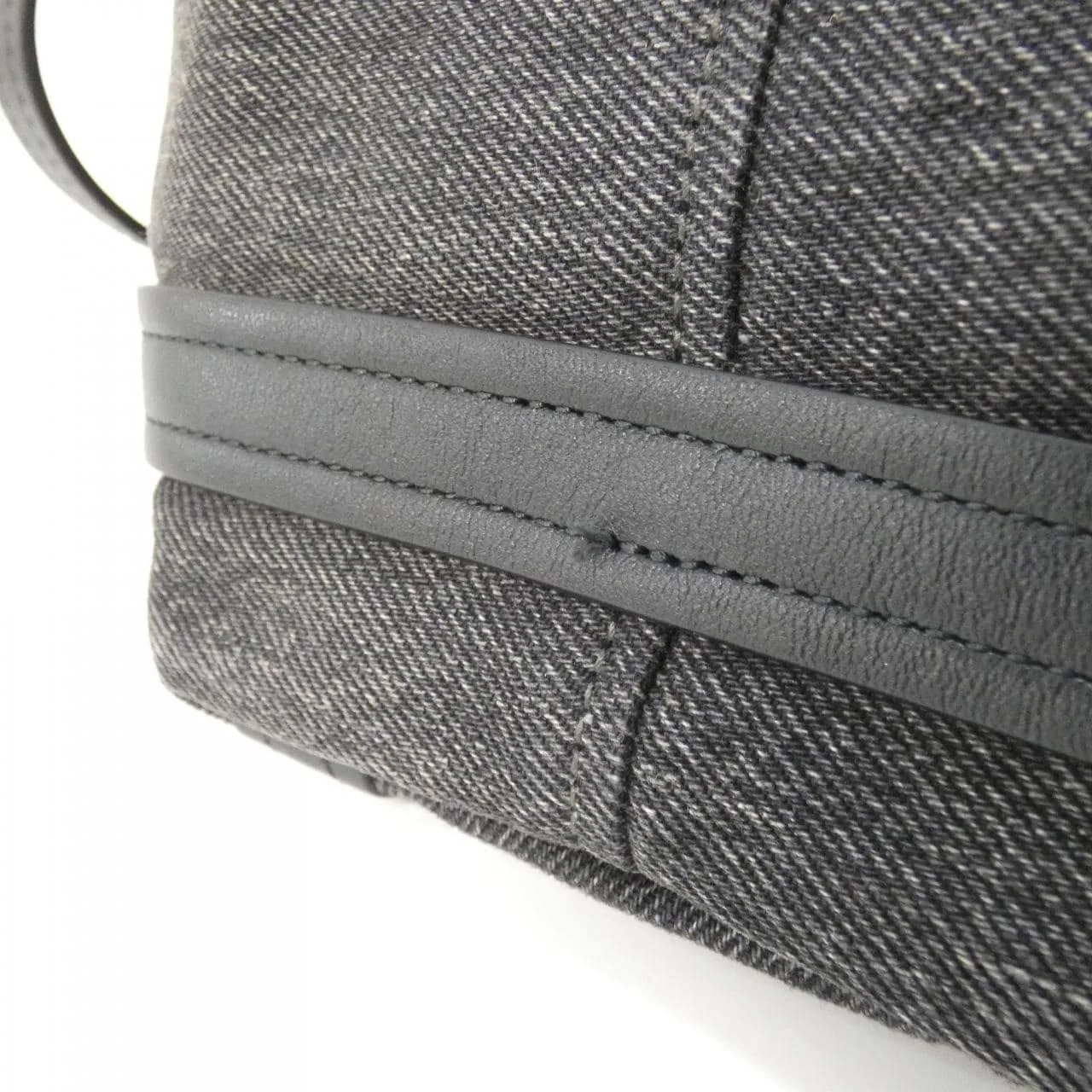 BALENCIAGA Everyday 672793 2AARG Tote Denim 黑色 牛仔布 中古品A - 縮圖 4