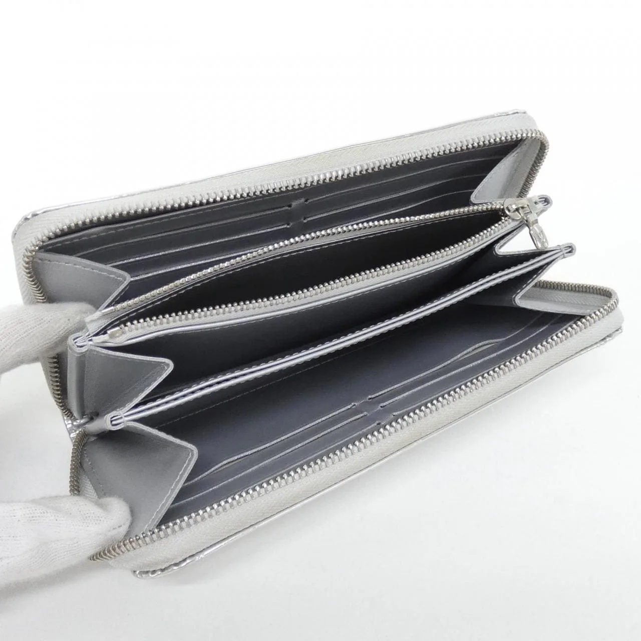 LOUIS VUITTON M83543 Wallet Monogram Silver Monogram Rank A - Thumbnail 5