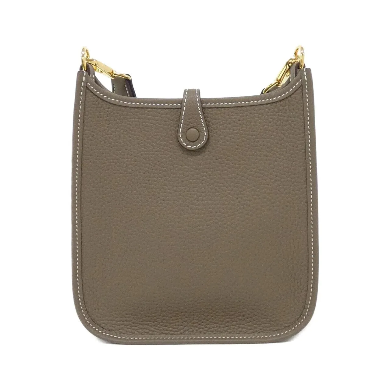 HERMES Evelyne 069426CC Shoulder Clemence Etoupe Clemence 皮 中古品A - 縮圖 2