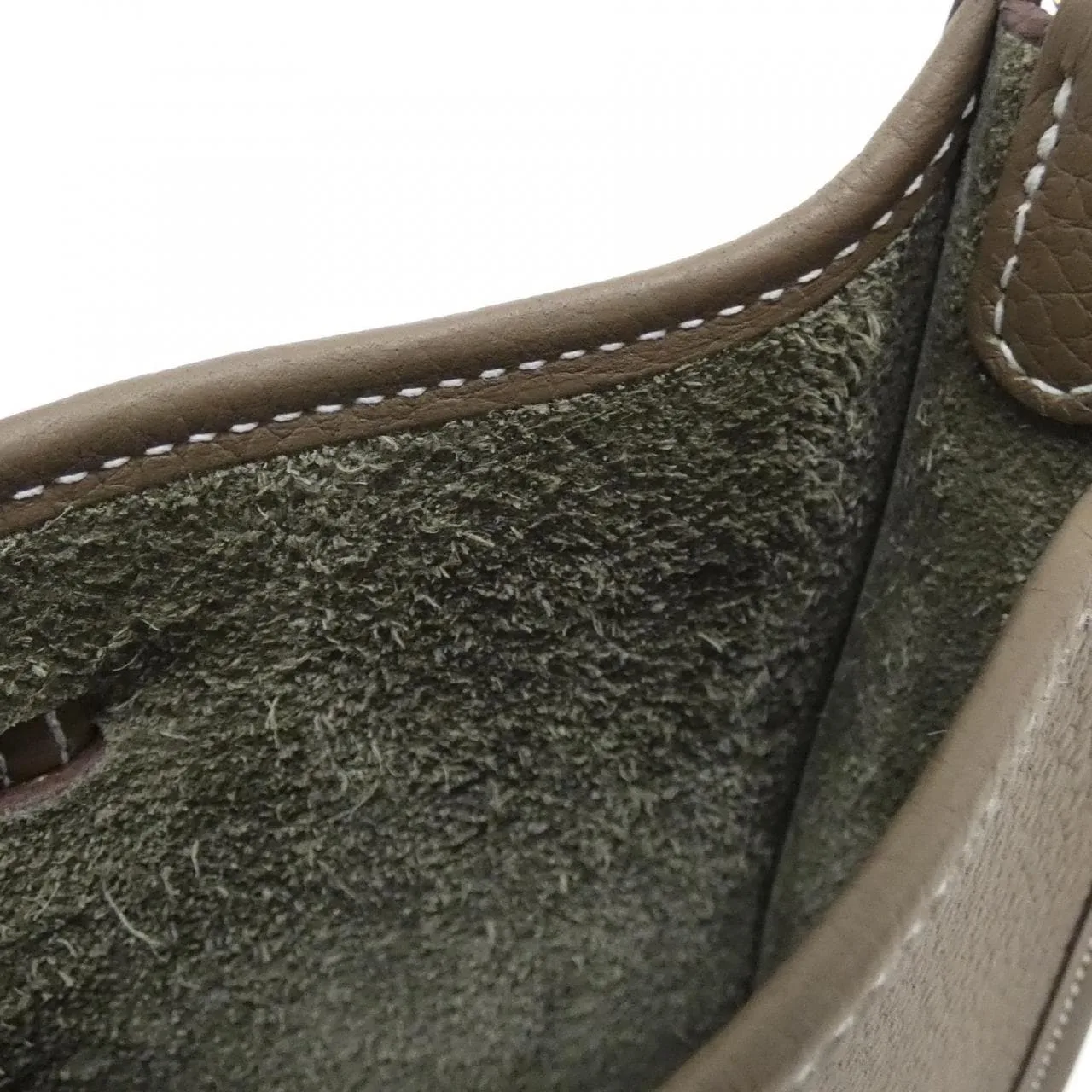 HERMES Evelyne 069426CC Shoulder Clemence Etoupe Clemence 皮 中古品A - 縮圖 6