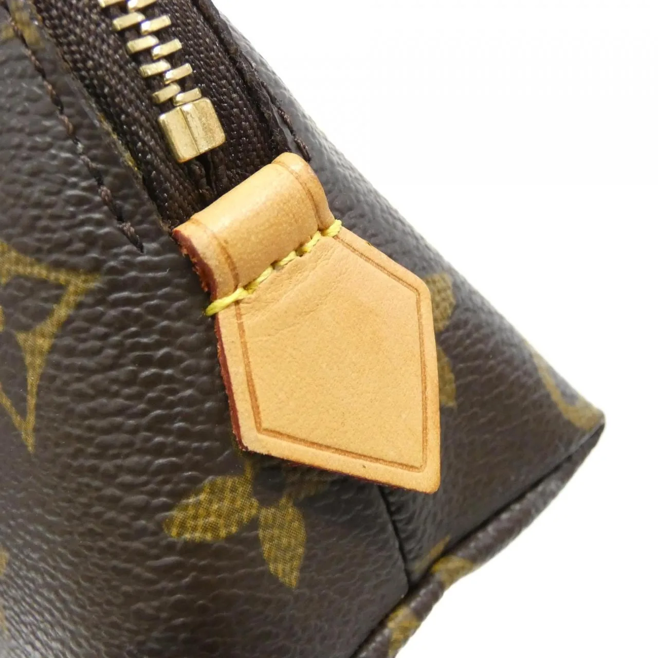 LOUIS VUITTON Pochette M47515 Pouch Monogram 黑色 Monogram 中古品A - 縮圖 4