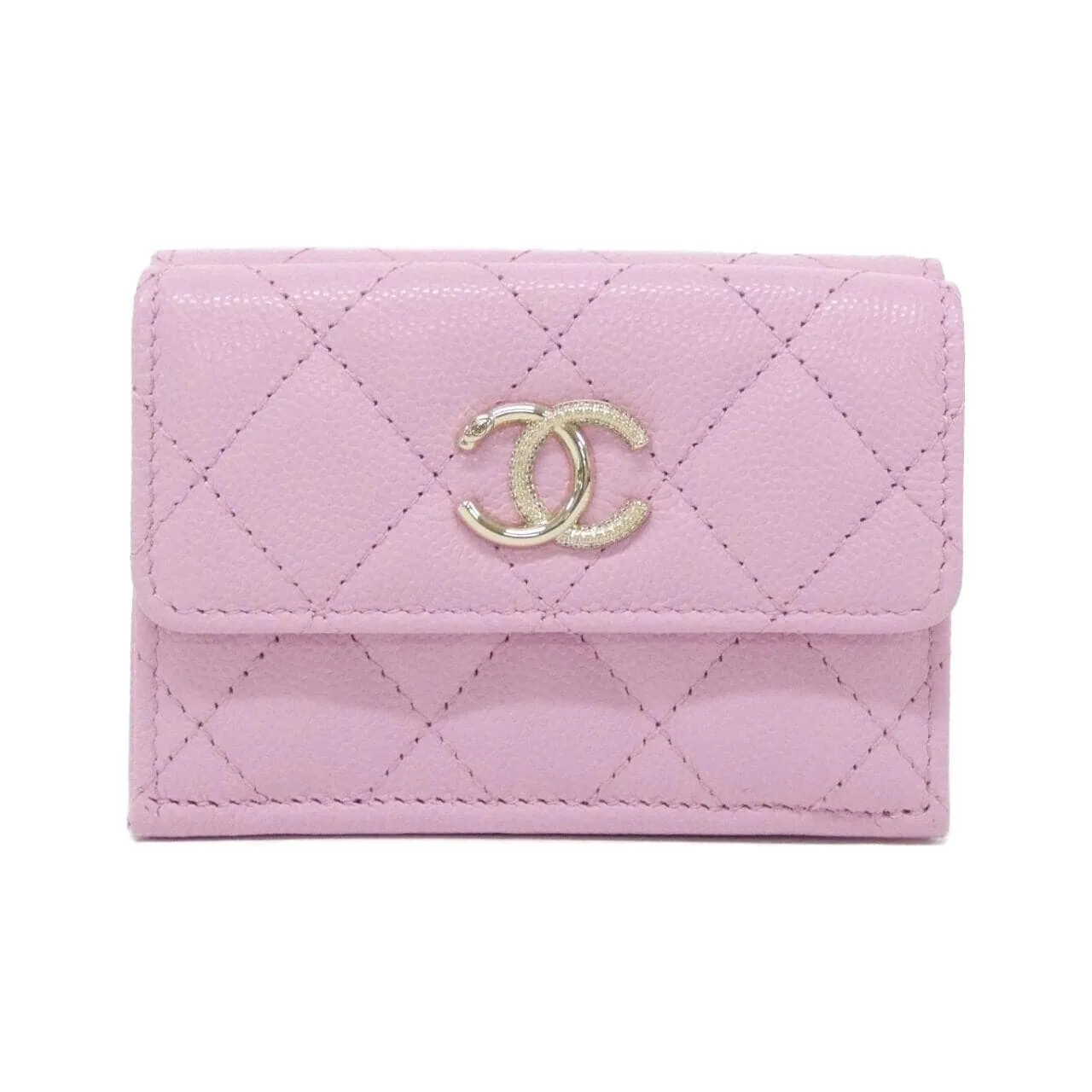 CHANEL AP4901 Wallet Grained Calfskin Pink