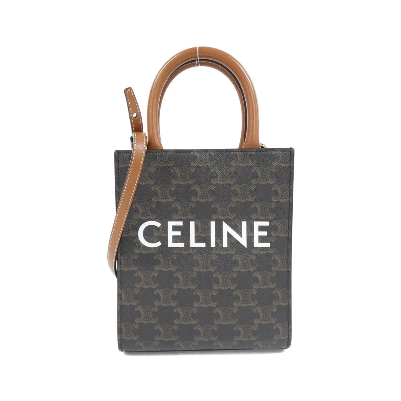 CELINE Cabas 194372BZK Handbag Canvas Black