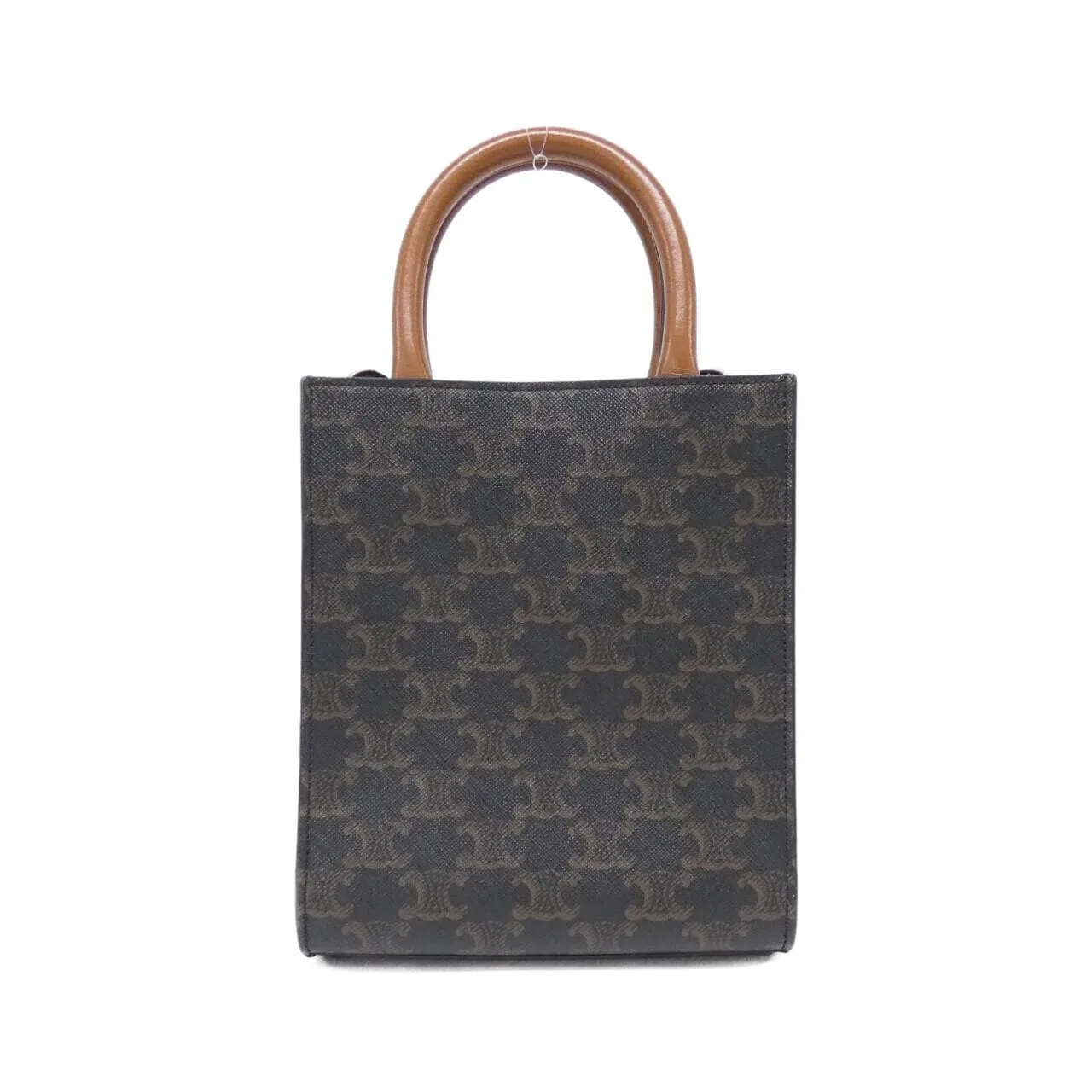 CELINE Cabas 194372BZK Handbag Canvas 黑色 帆布 中古品A - 縮圖 2