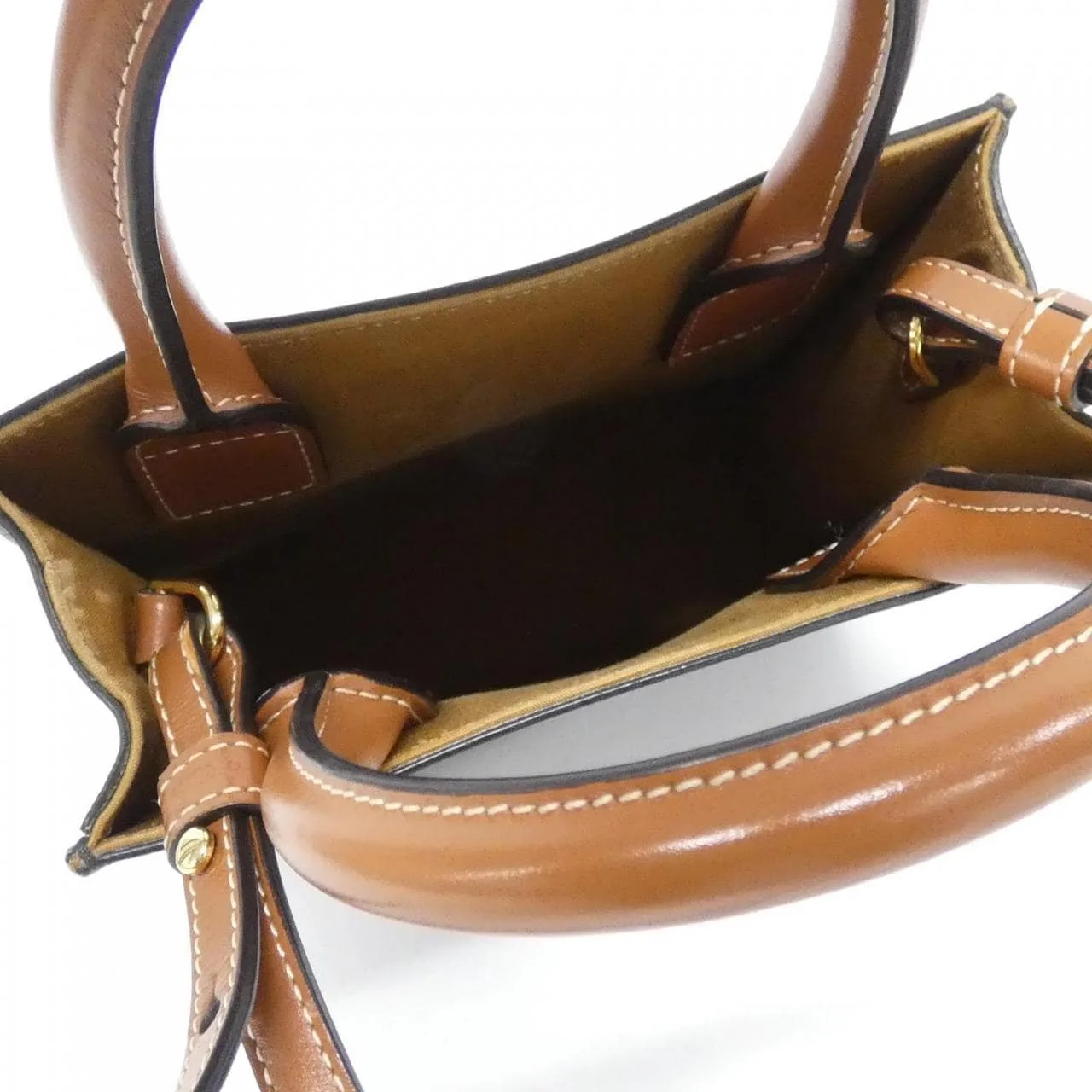 CELINE Cabas 194372BZK Handbag Canvas 黑色 帆布 中古品A - 縮圖 7