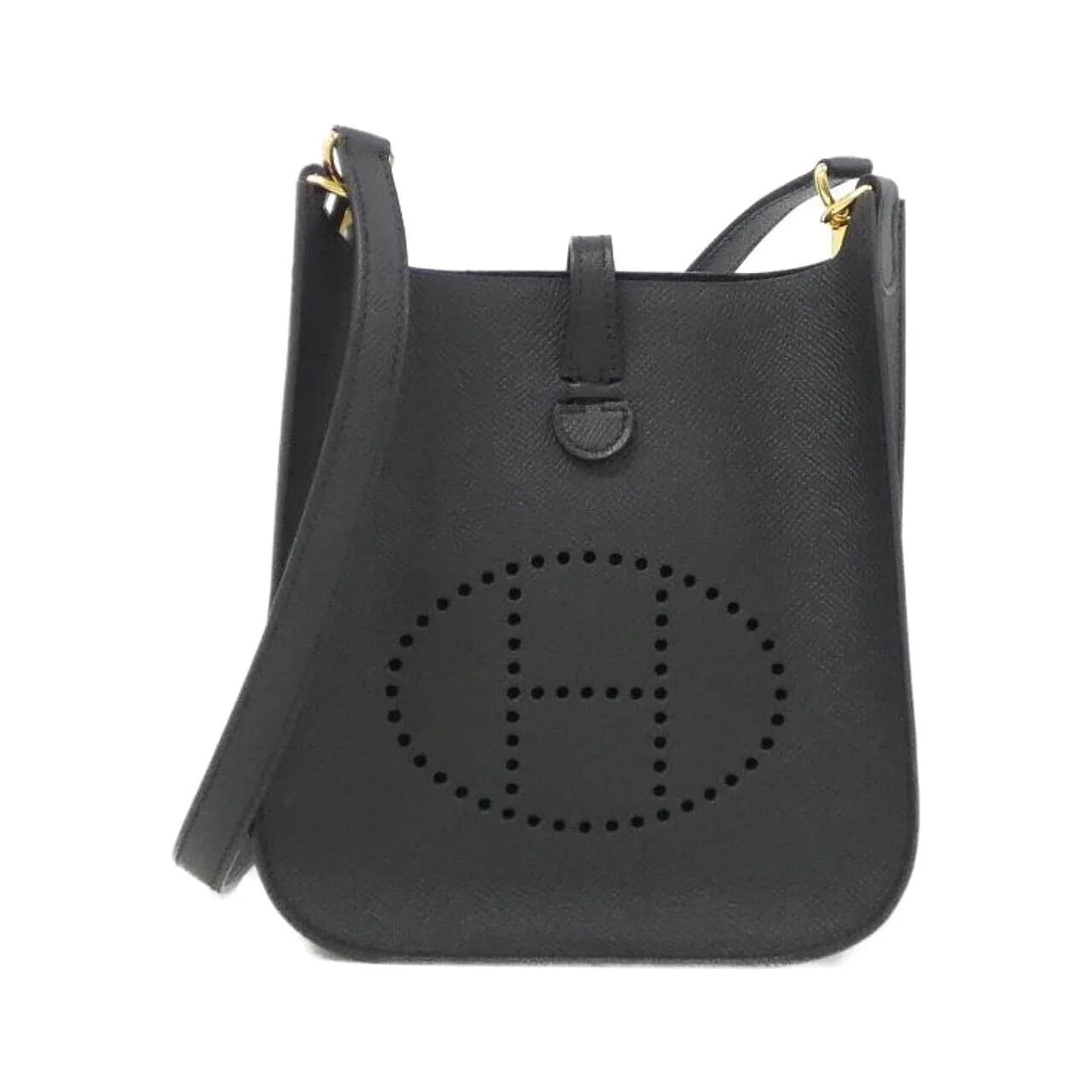 HERMES Evelyne 087080CC Shoulder Epsom Black