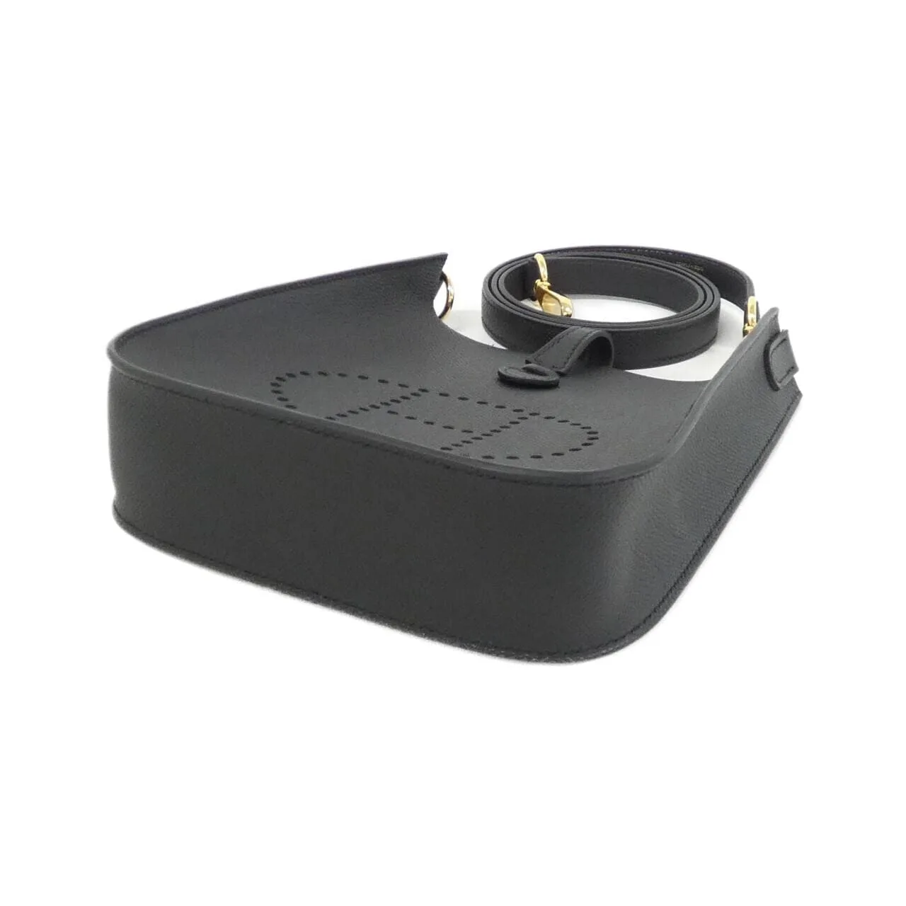 HERMES Evelyne 087080CC Shoulder Epsom 黑色 Epsom 皮 未使用品 - 縮圖 3