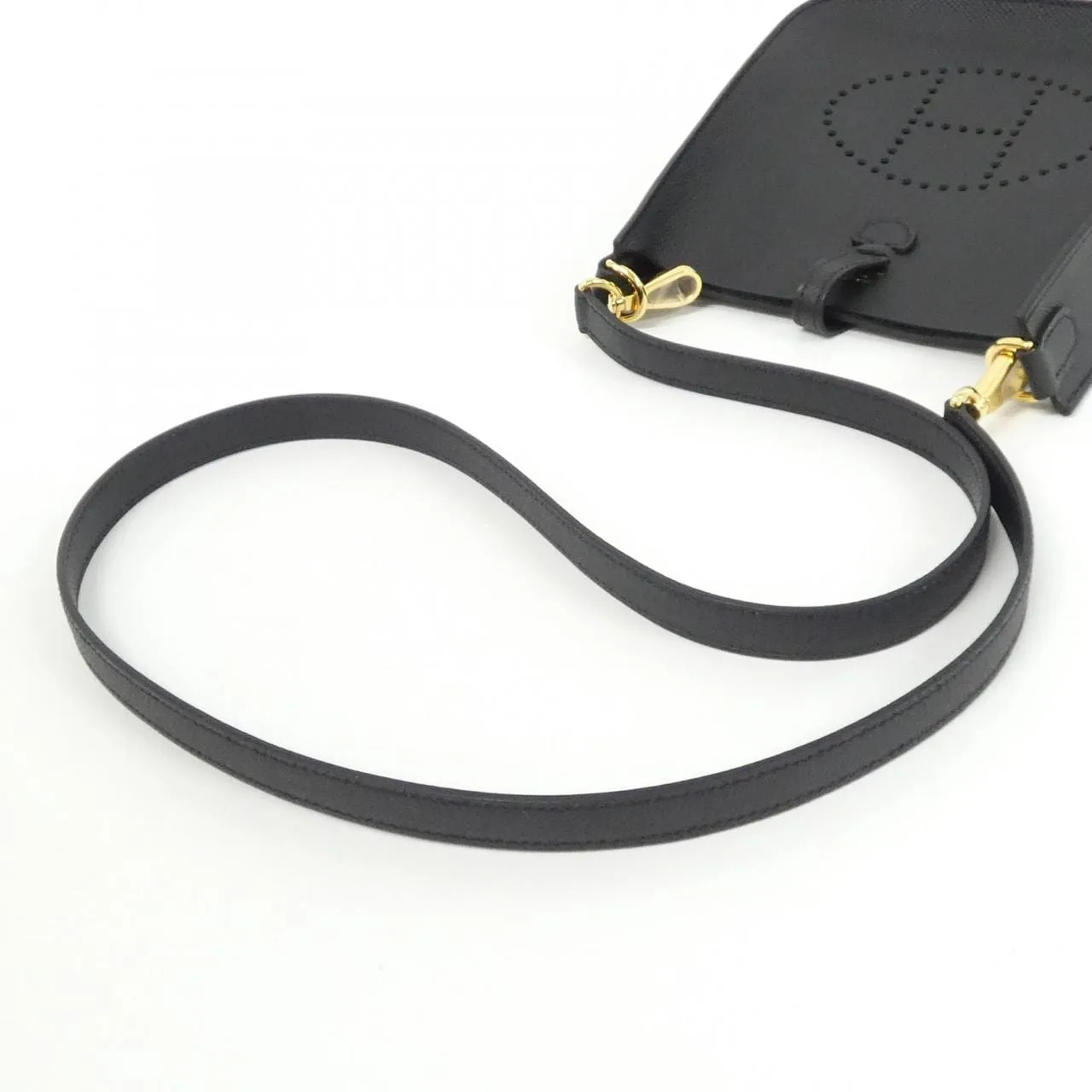 HERMES Evelyne 087080CC Shoulder Epsom 黑色 Epsom 皮 未使用品 - 縮圖 4