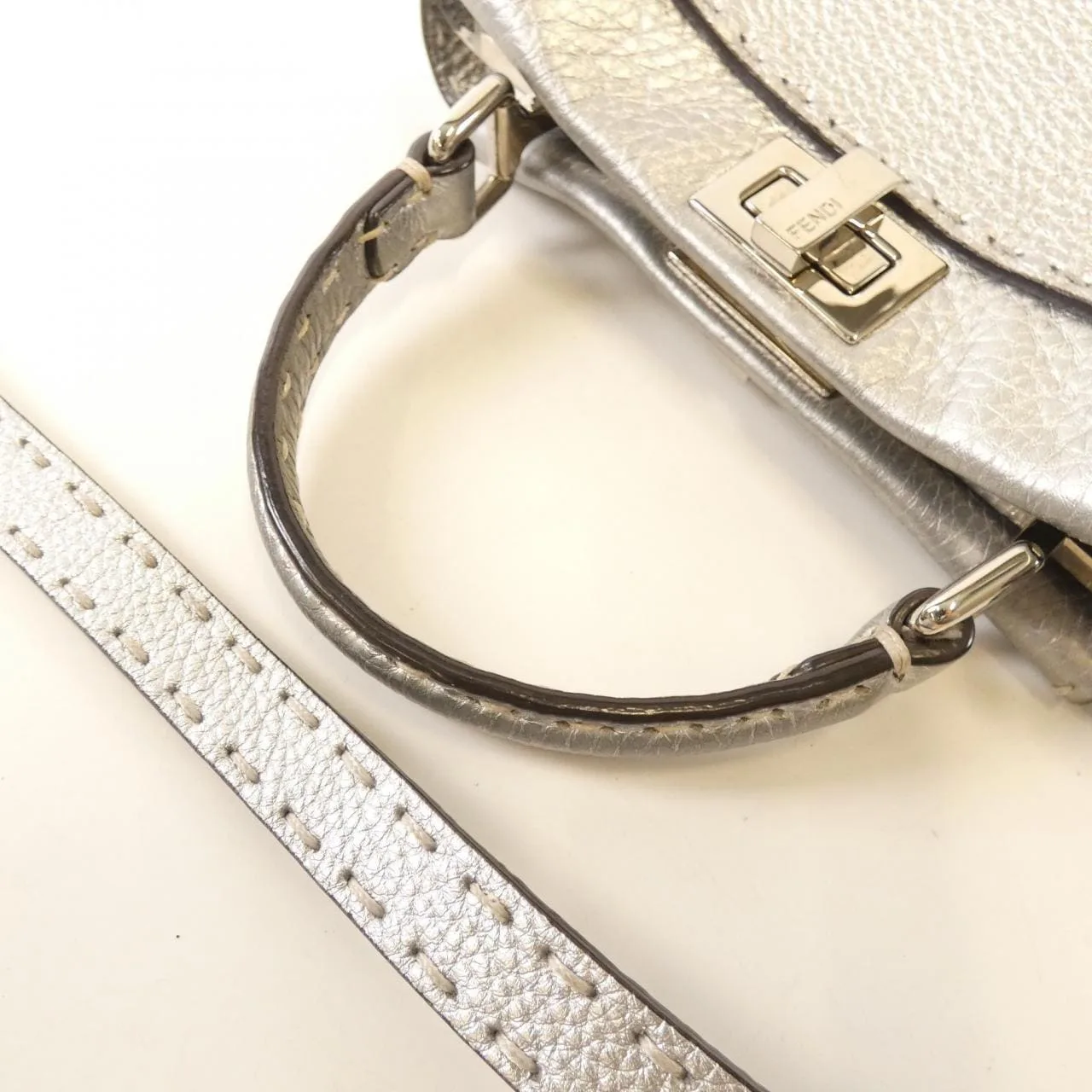 FENDI Peekaboo 8BN244 5QG Handbag 黑色 中古品A - 縮圖 6