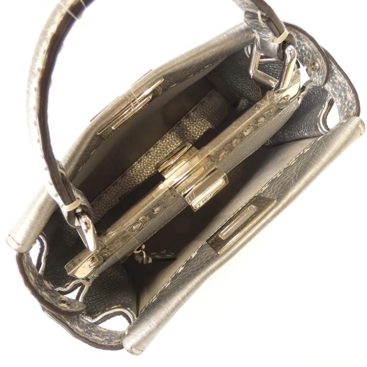 FENDI Peekaboo 8BN244 5QG Handbag 黑色 中古品A - 縮圖 9