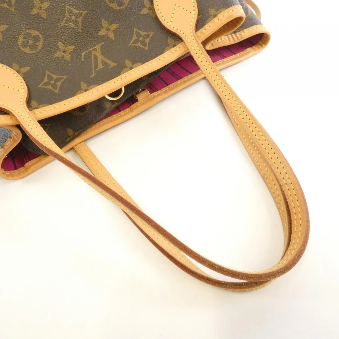 LOUIS VUITTON Neverfull M41245 Tote Monogram 黑色 Monogram 中古品A - 縮圖 4