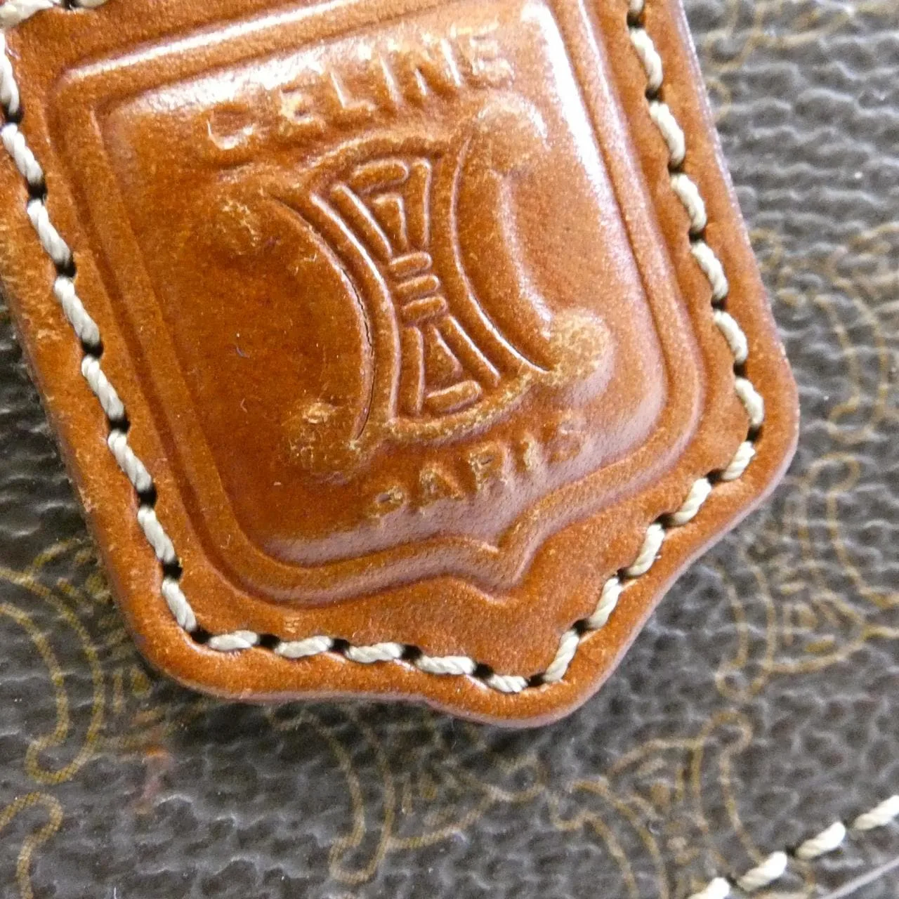 CELINE 手提包 帆布 棕色 帆布 中古品B - 縮圖 5