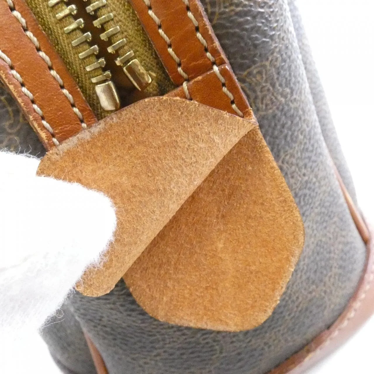 CELINE 手提包 帆布 棕色 帆布 中古品B - 縮圖 6