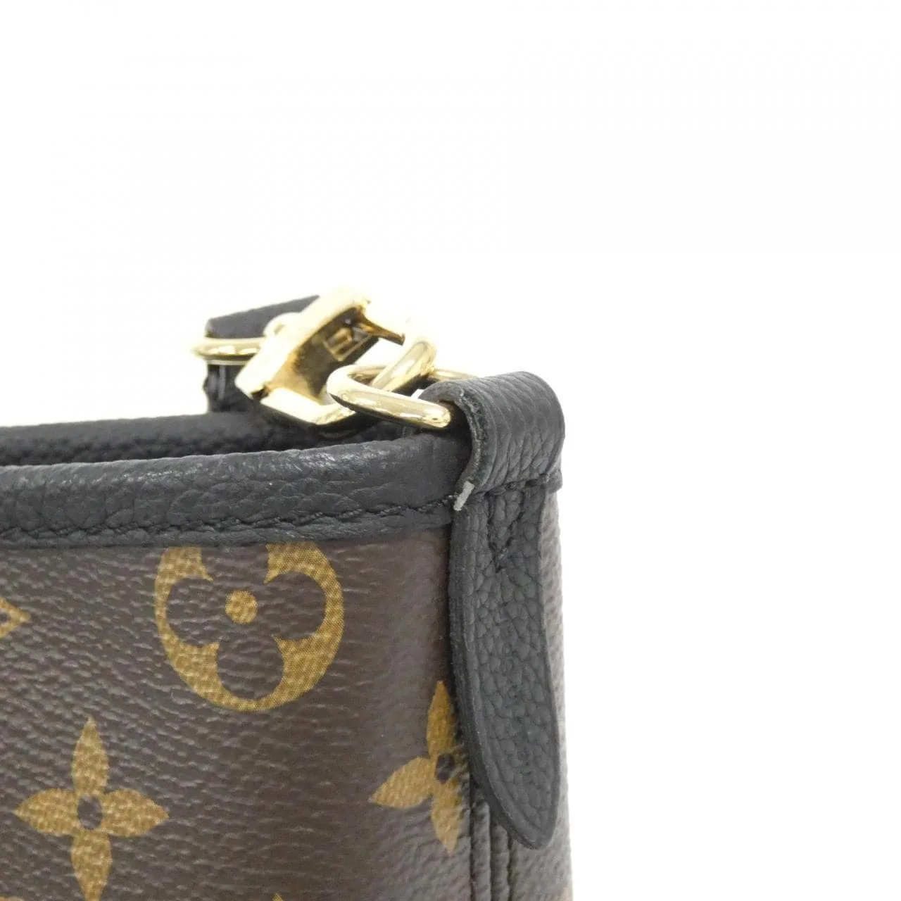 LOUIS VUITTON Neverfull M28347 Tote Monogram 黑色 Monogram 中古品A - 縮圖 4