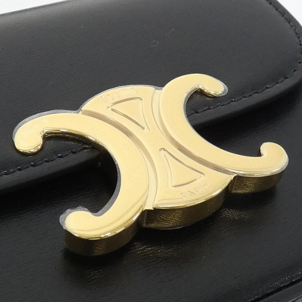 CELINE 10I513DPV Shoulder 黑色 中古品A - 縮圖 4