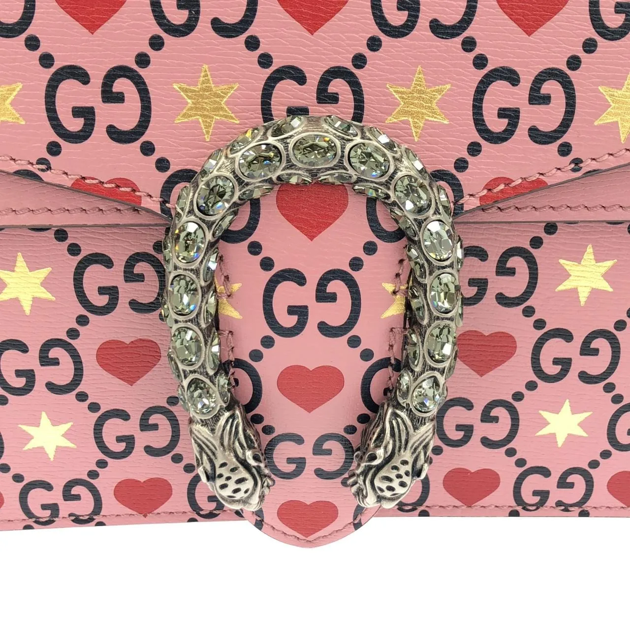 GUCCI Dionysus 400249 肩背包 皮革 粉色 皮革 中古品A - 縮圖 4