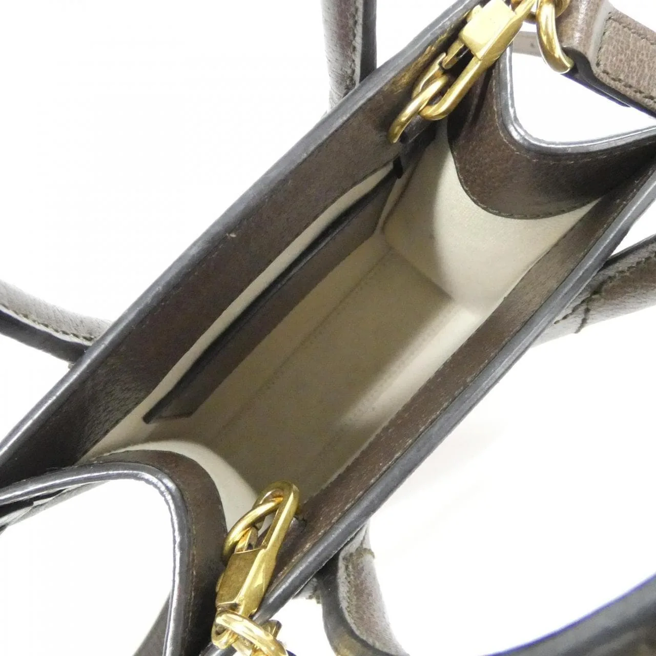 GUCCI 671623 US7EC Handbag Canvas 黑色 帆布 中古品A - 縮圖 9