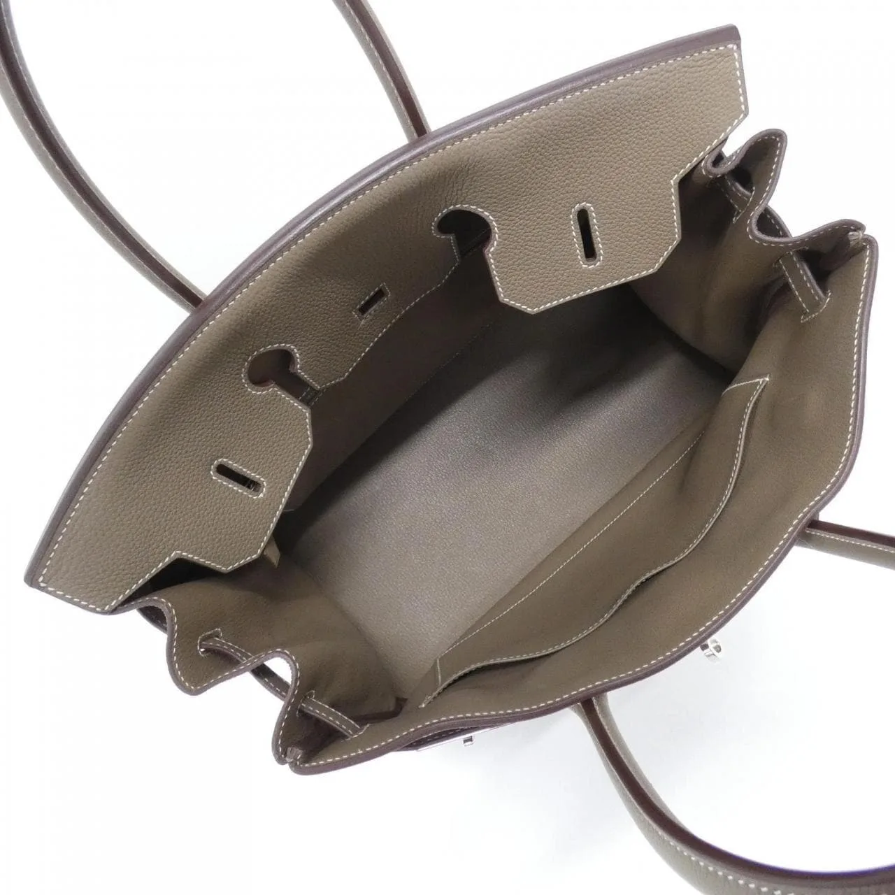 HERMES Birkin 027767CK Handbag Togo Etoupe Togo Leather Rank A - Thumbnail 9