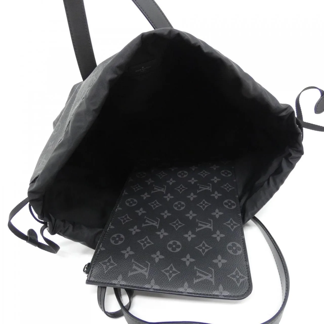 LOUIS VUITTON Eclipse M44228 Handbag Monogram 黑色 Monogram 中古品A - 縮圖 4