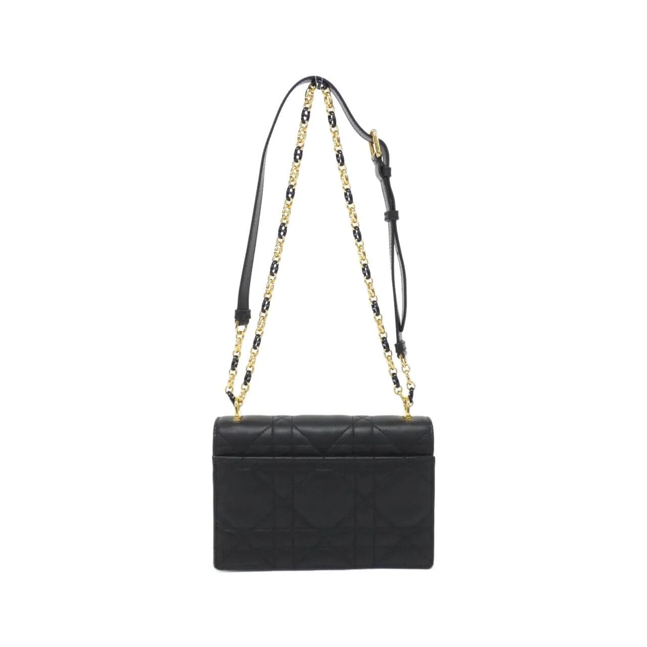 DIOR Caro S5169UDAX Shoulder Lambskin Black Lambskin Rank A - Thumbnail 2