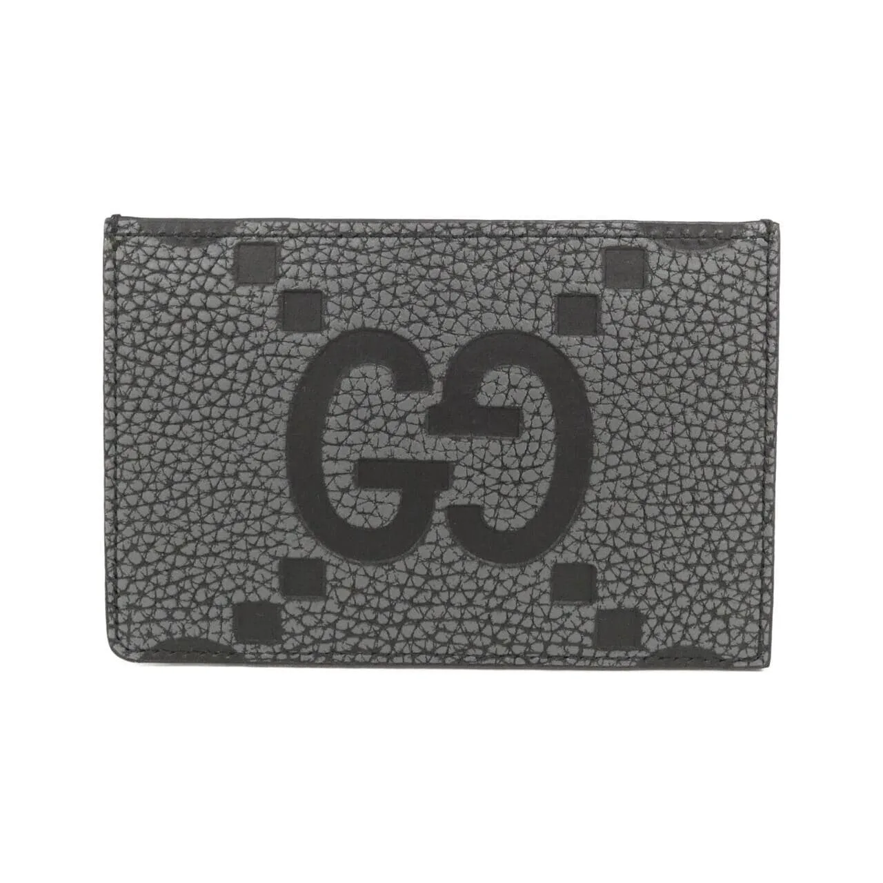 GUCCI 812681 AAECE Card Case Leather 黑色 皮革 中古品A - 縮圖 2