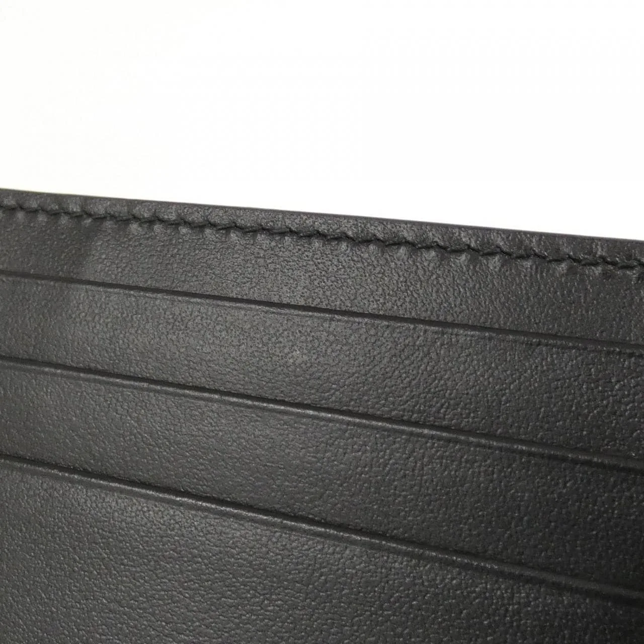 GUCCI 812681 AAECE Card Case Leather 黑色 皮革 中古品A - 縮圖 3