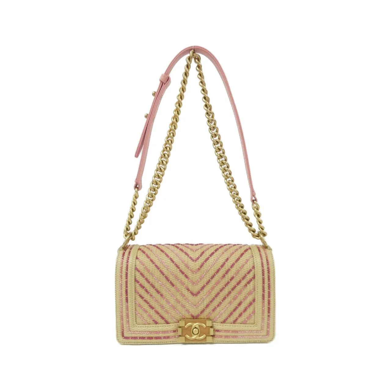 CHANEL Boy Chanel 67086 Shoulder Cotton