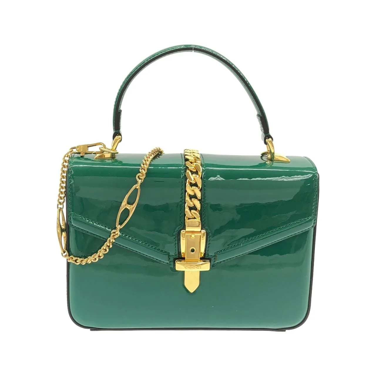 GUCCI 589479 1J70G 手提包 漆皮 Black